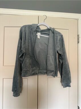Gray/Sage velour women’s track suit